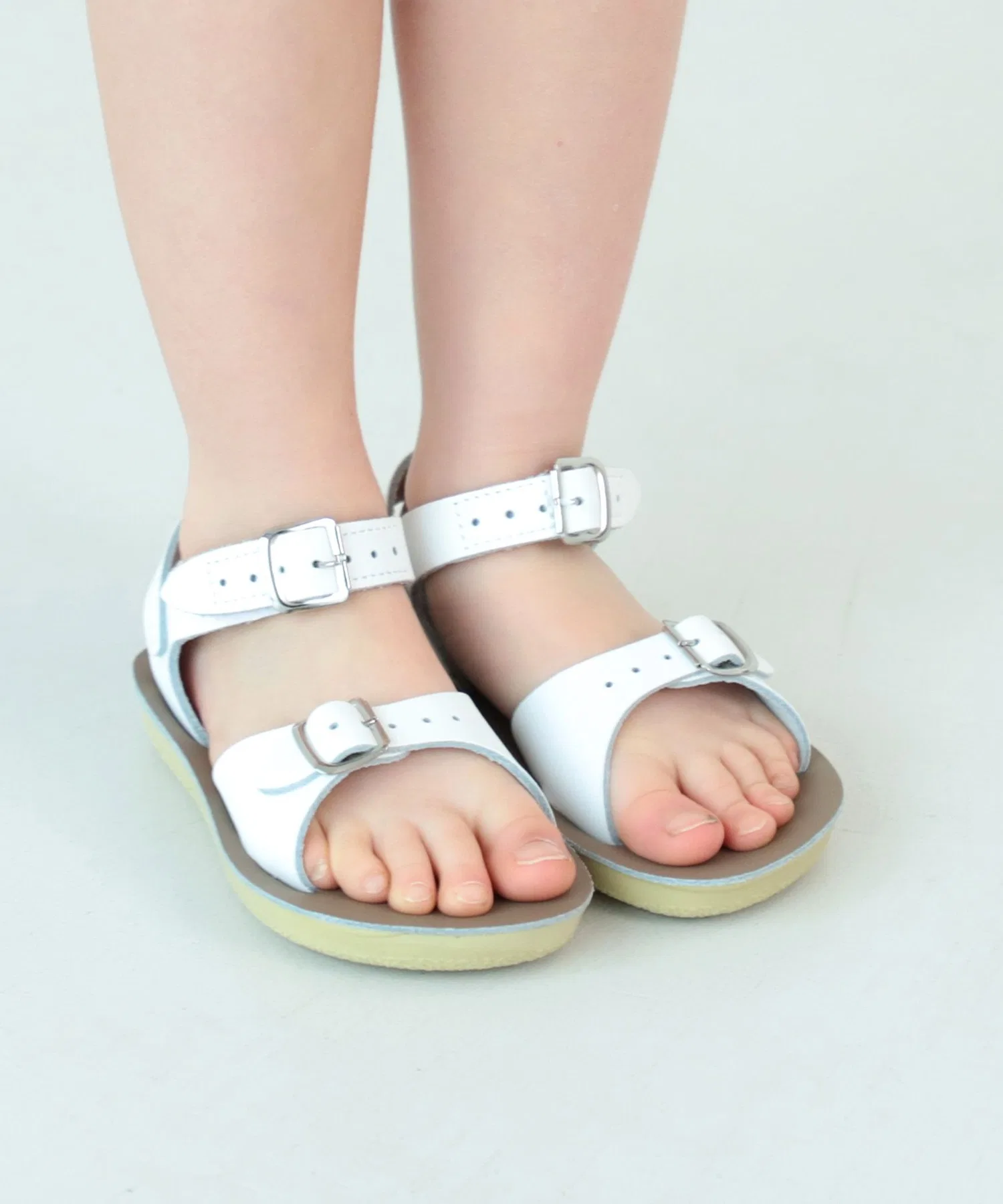 Детские кожаные сандалии SALT WATER SANDALS Surfer белые