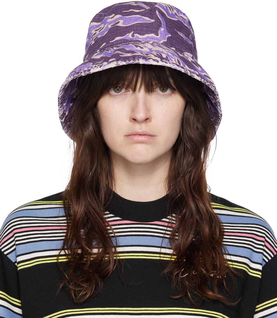 

Фиолетовая камуфляжная панама Brimmo Flame Acne Studios, Purple multi