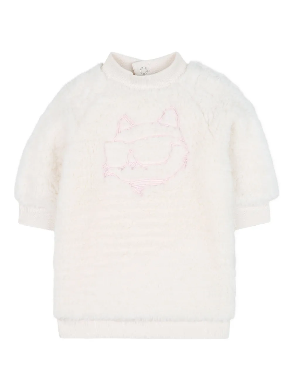 Комплект из платья и брюк KARL LAGERFELD KIDS, розовый — фото 4