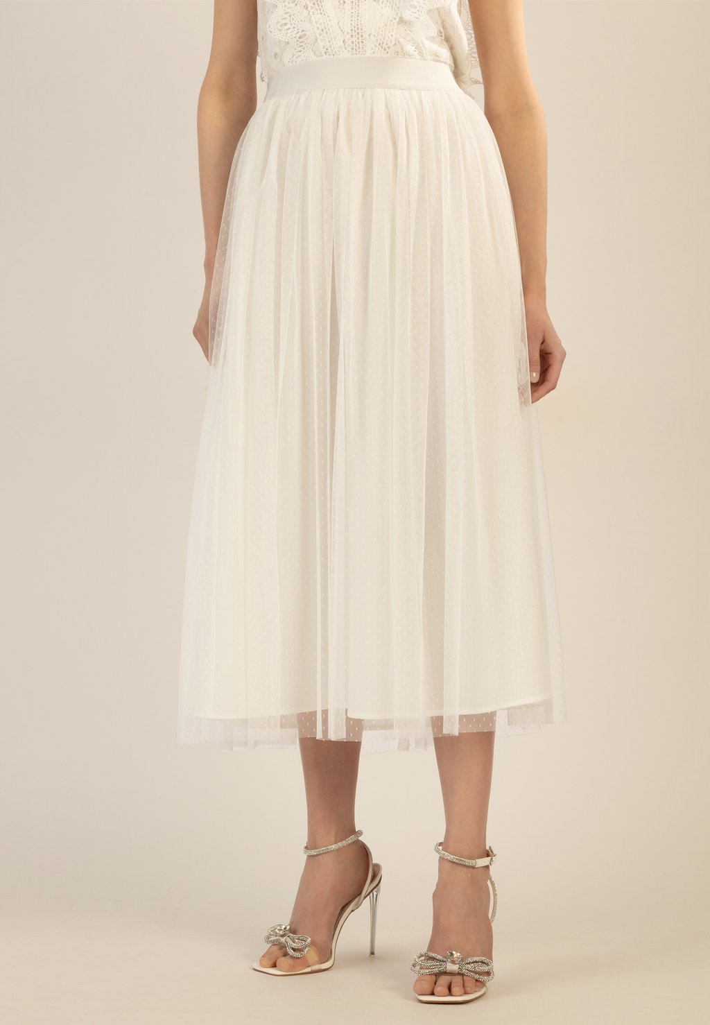 

Юбка А-силуэта Pleated skirt Apart, белый