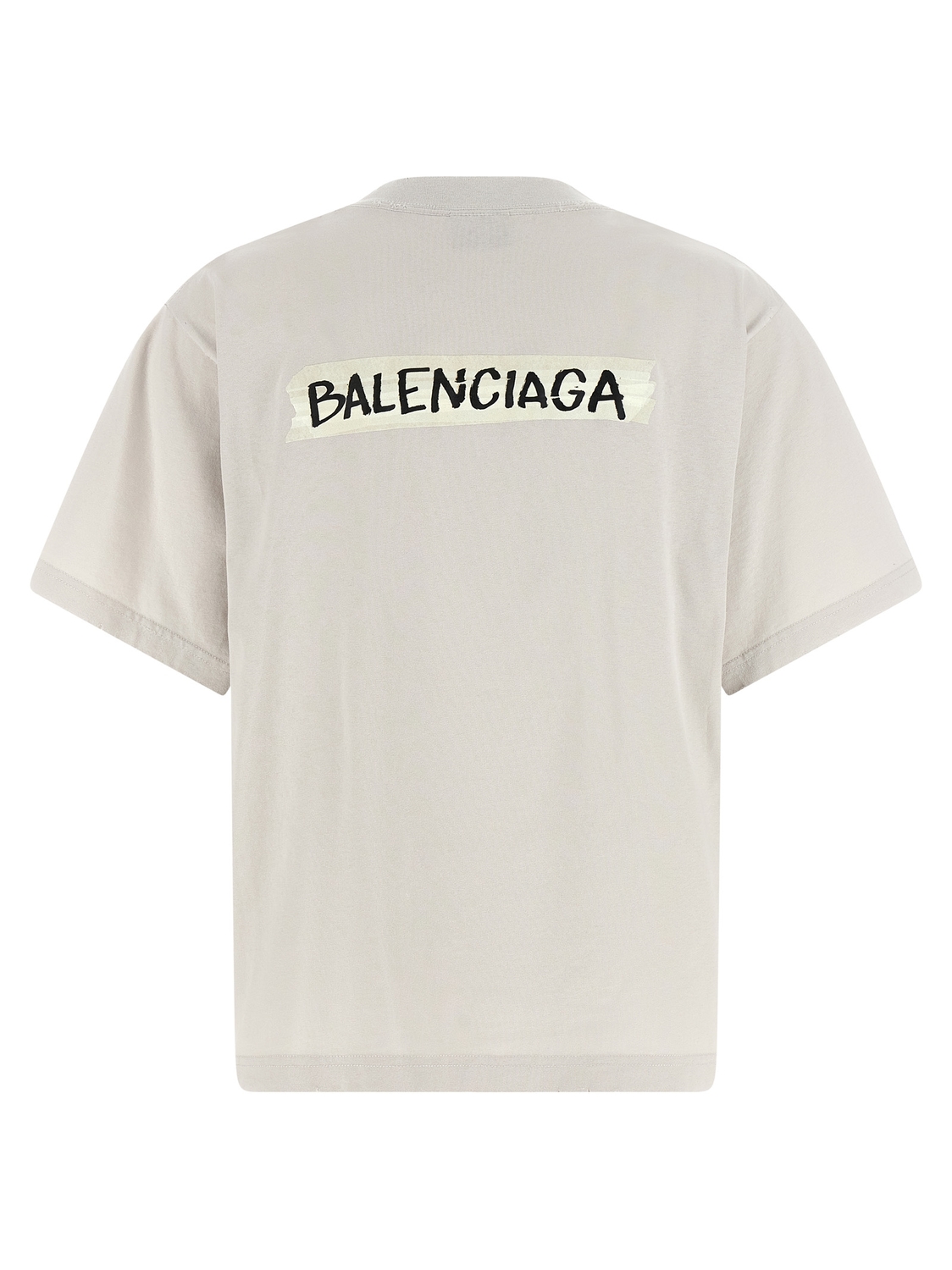 Футболка «Малярная лента» BALENCIAGA, серый — фото 2