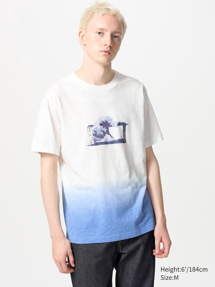 

Футболка с рисунком ukiyo-e ut из музея изящных искусств бостона Uniqlo, цвет 01 белый