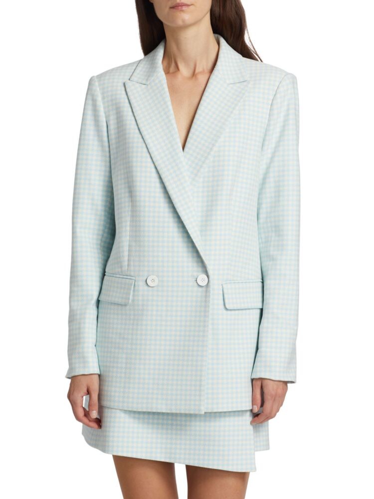 

Большой пиджак Джастина Гингема Alice + Olivia, цвет Light Blue