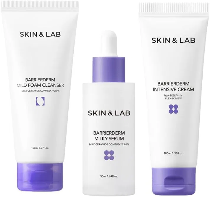 Набор для ухода за кожей Skin&Lab Barrier Derm из 3 предметов, 150 мл + 50 мл + 100 мл