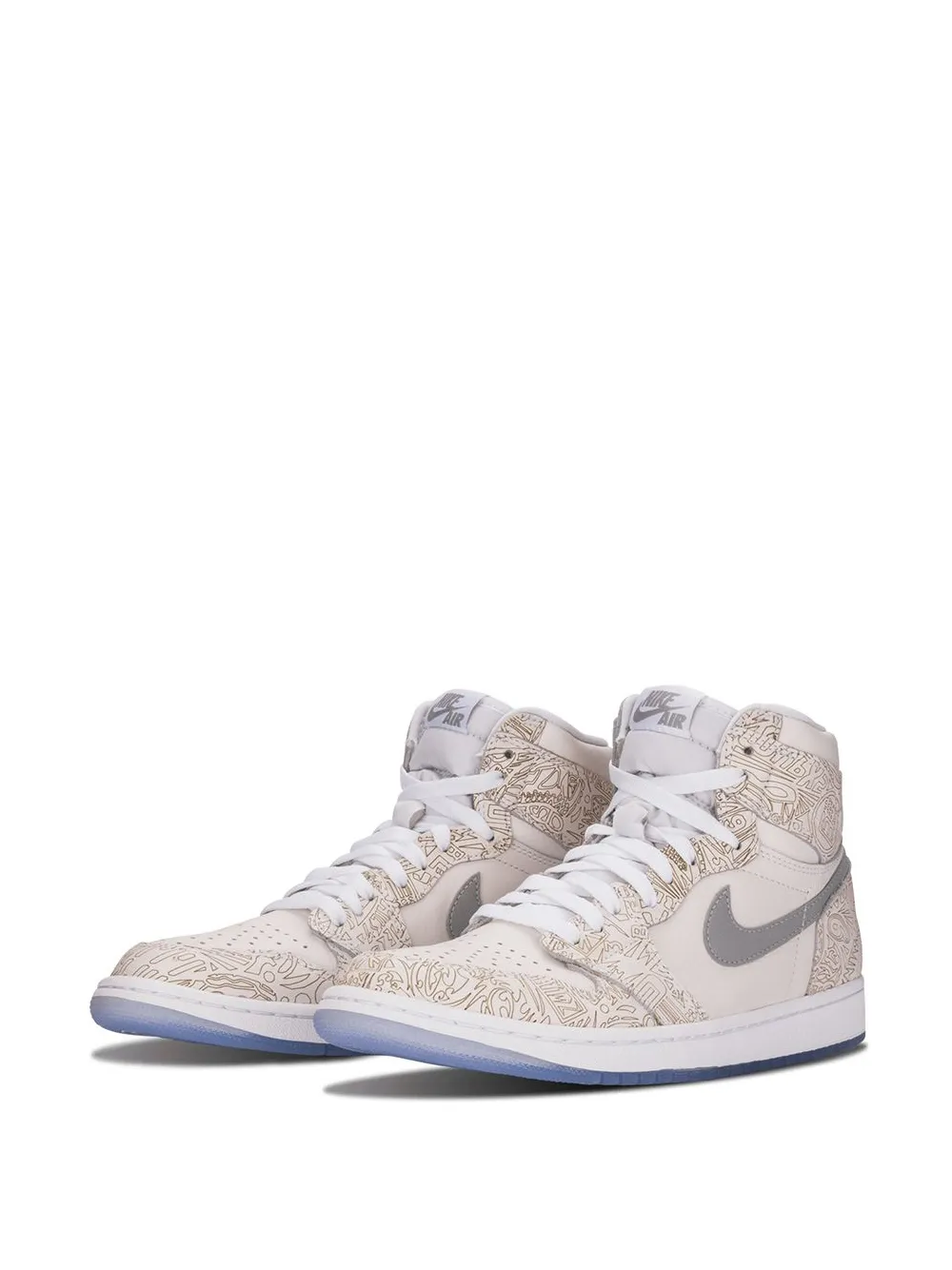 Кроссовки Air  1 Retro Hi OG Laser Jordan, нейтральный — фото 2