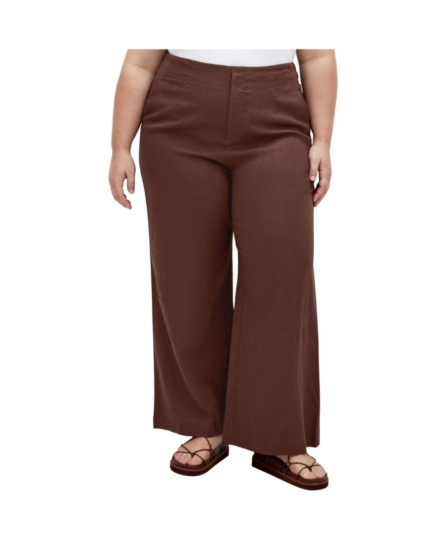 

Брюки Vivien больших размеров CITY CHIC, Chocolate