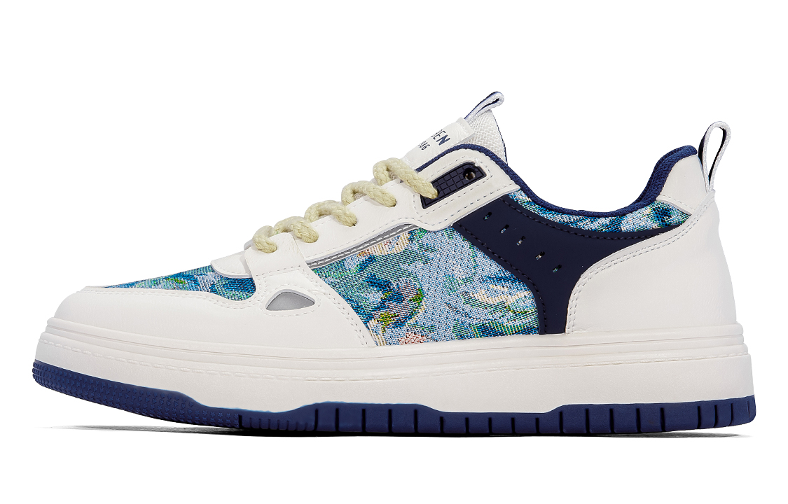 

Низкие кроссовки для скейтбординга Balance для мужчин RENBEN, White Blue