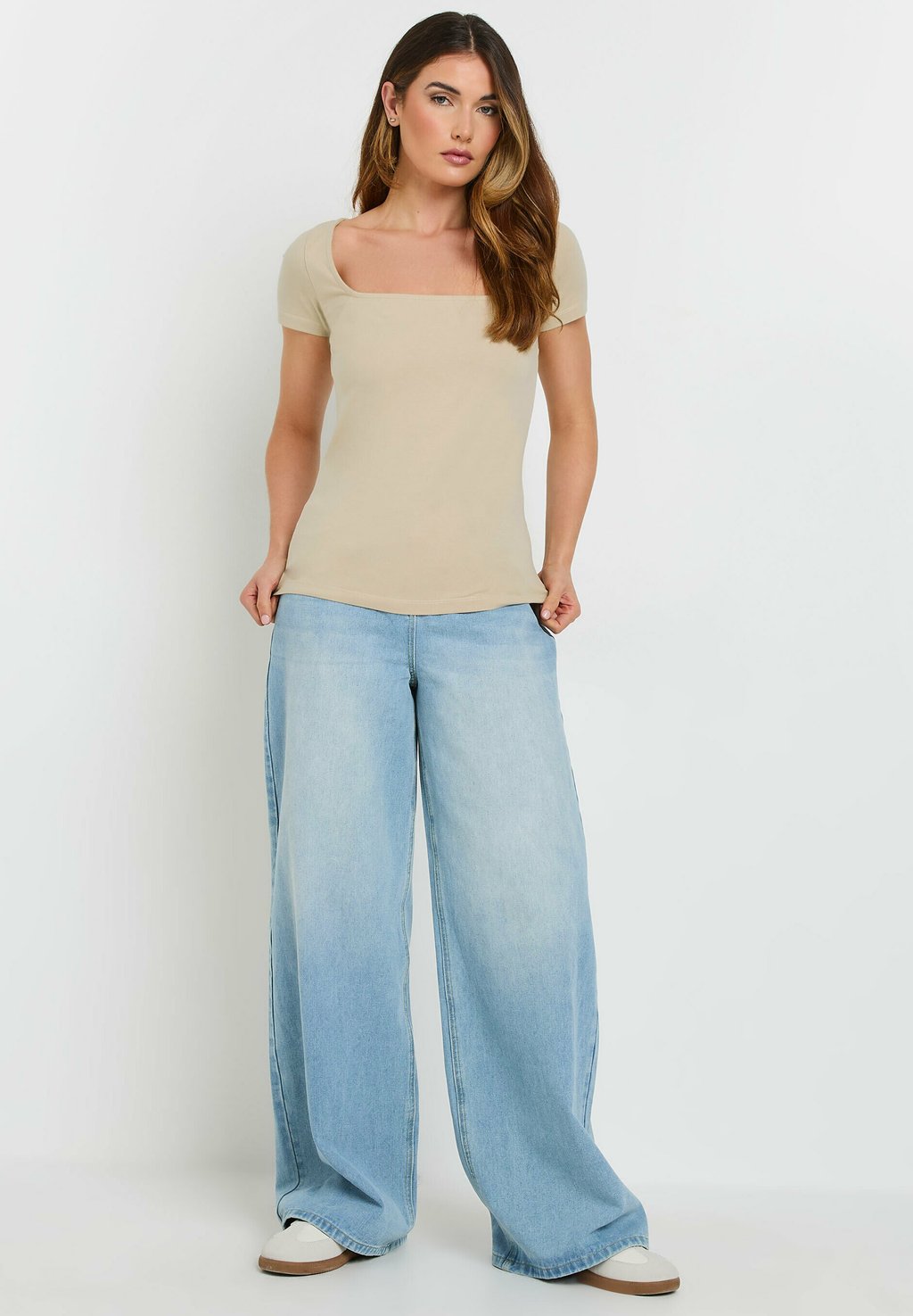 

Базовая футболка 2 PACK SQUARE NECK Long Tall Sally, бежевый