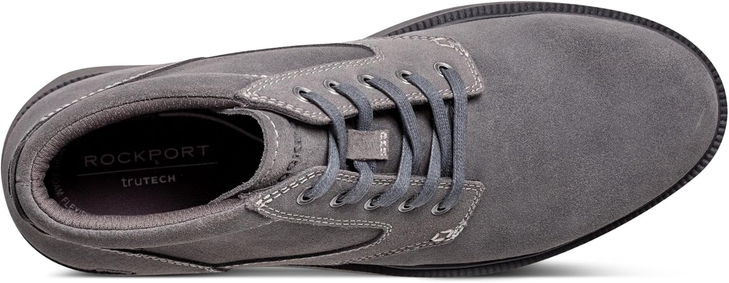 Мужские водонепроницаемые ботинки Chukka Rockport Seamus, серый — фото 4