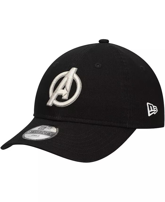 

Черная регулируемая шапка The Avengers 9TWENTY для дошкольников New Era, черный