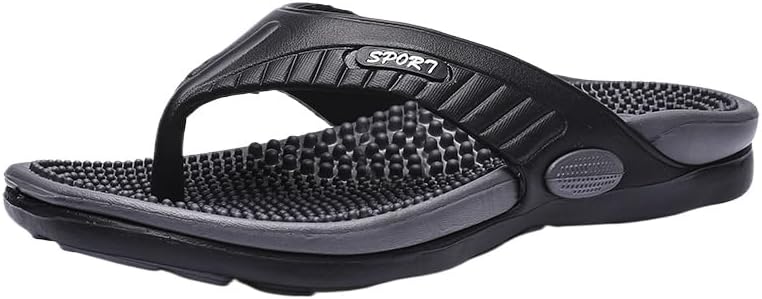 

Мужские тапочки для дома и улицы, летние пляжные Fmshi, черный