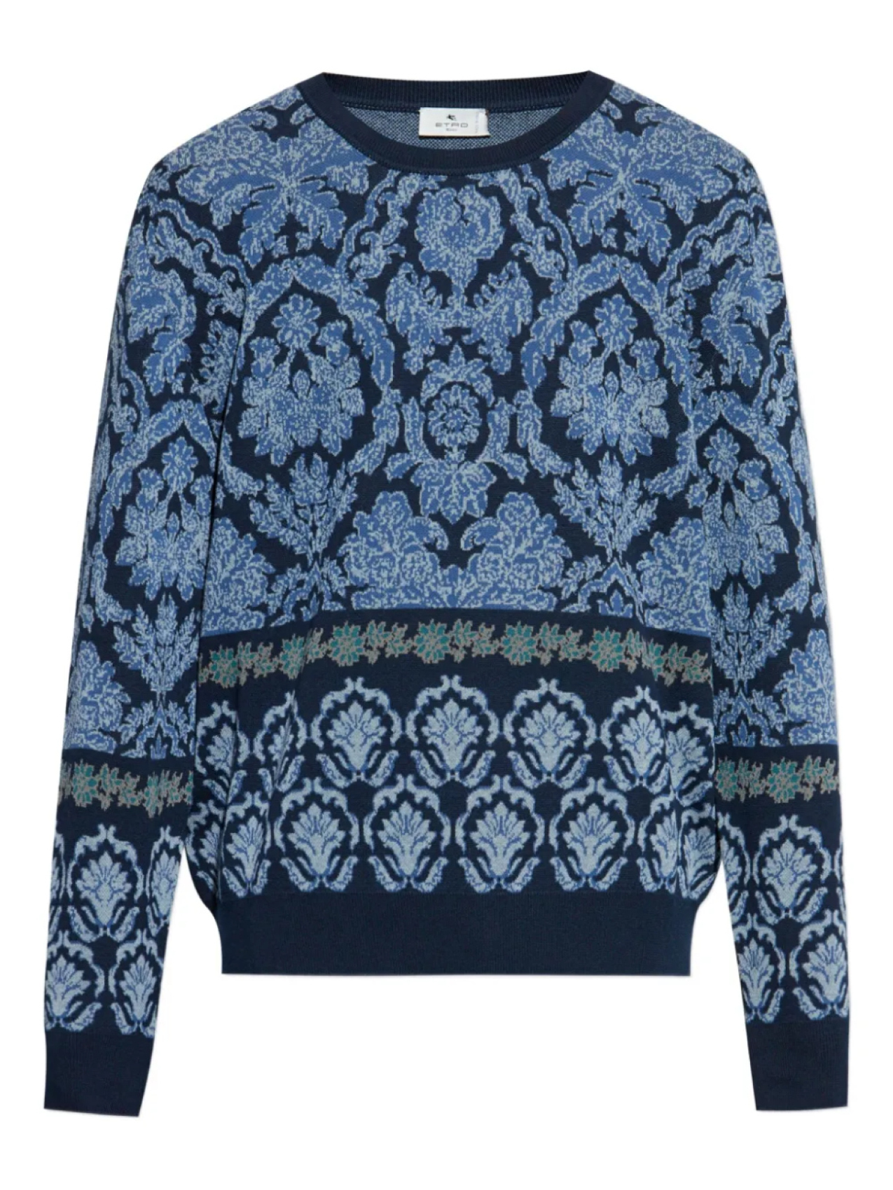 

Свитер с цветочным узором ETRO, синий