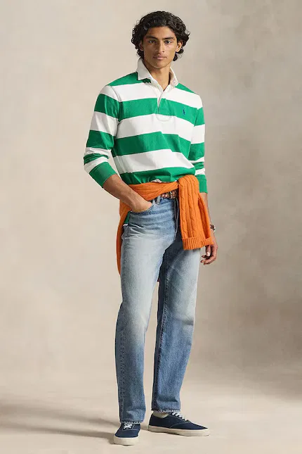 Лонгслив с длинным рукавом Polo Ralph Lauren, зеленый — фото 3