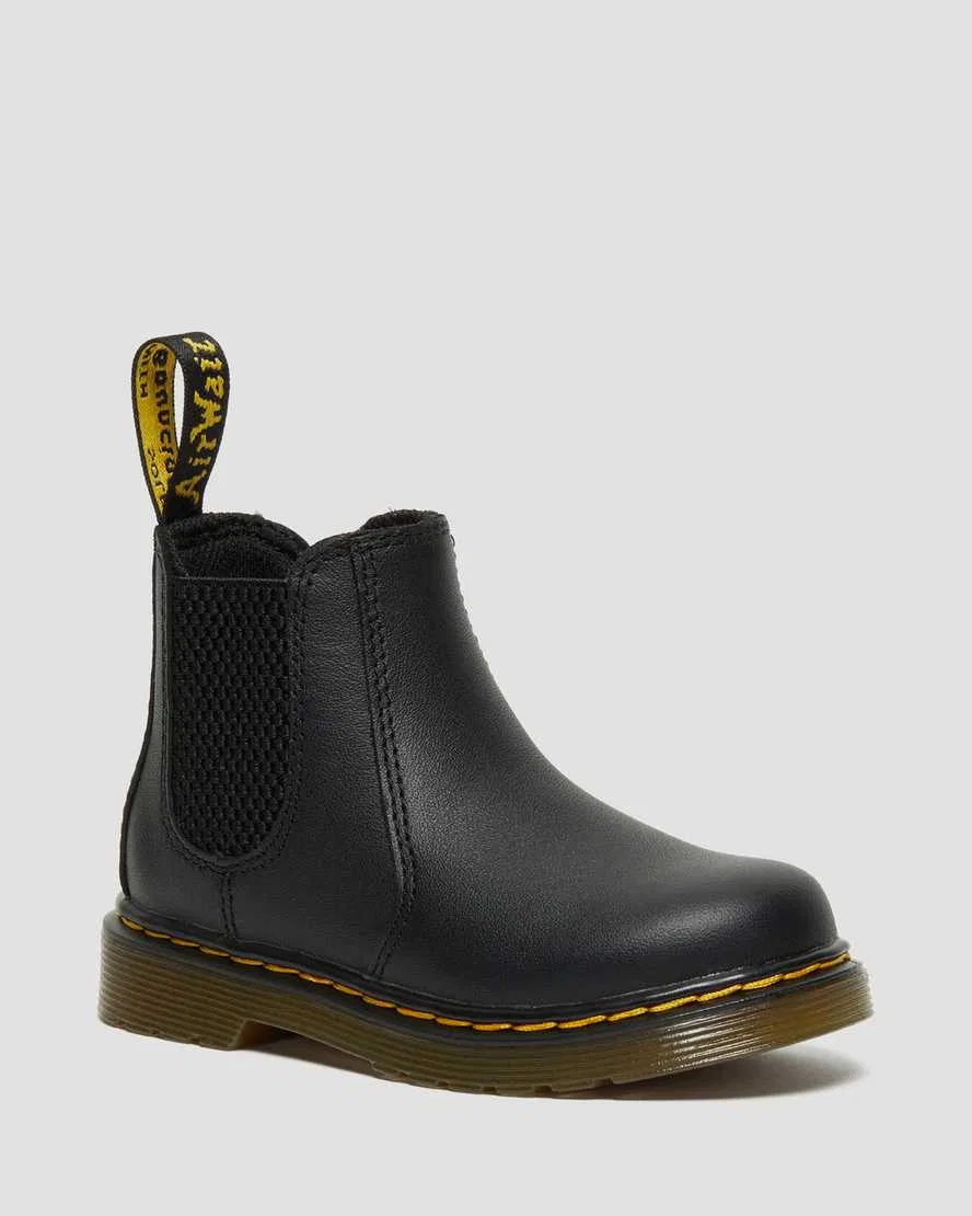 Ботинки Челси Dr Martens Softy T 2976 для младенцев и малышей, натуральная кожа, черный