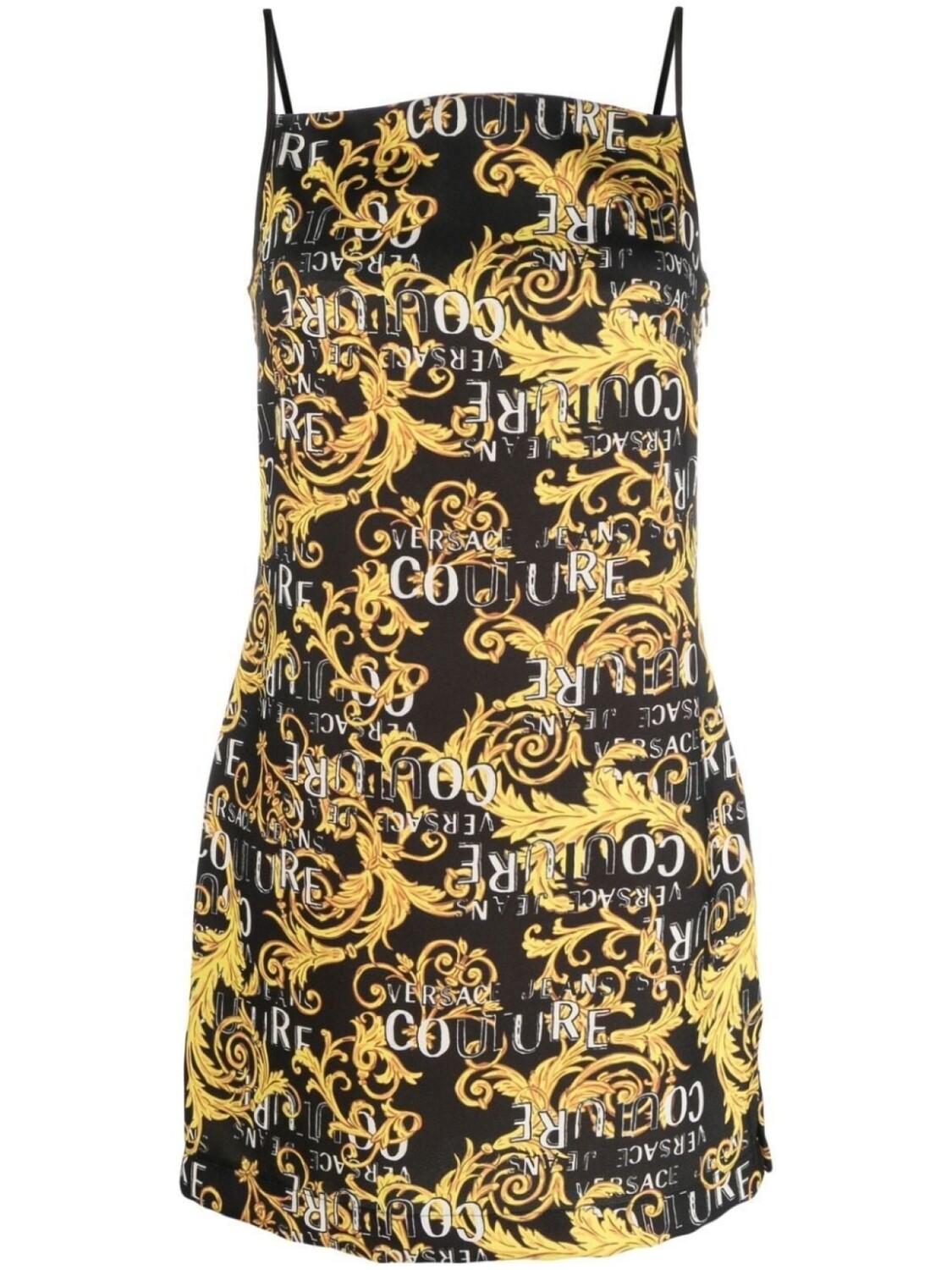 

Versace Jeans Couture платье мини с логотипом, черный
