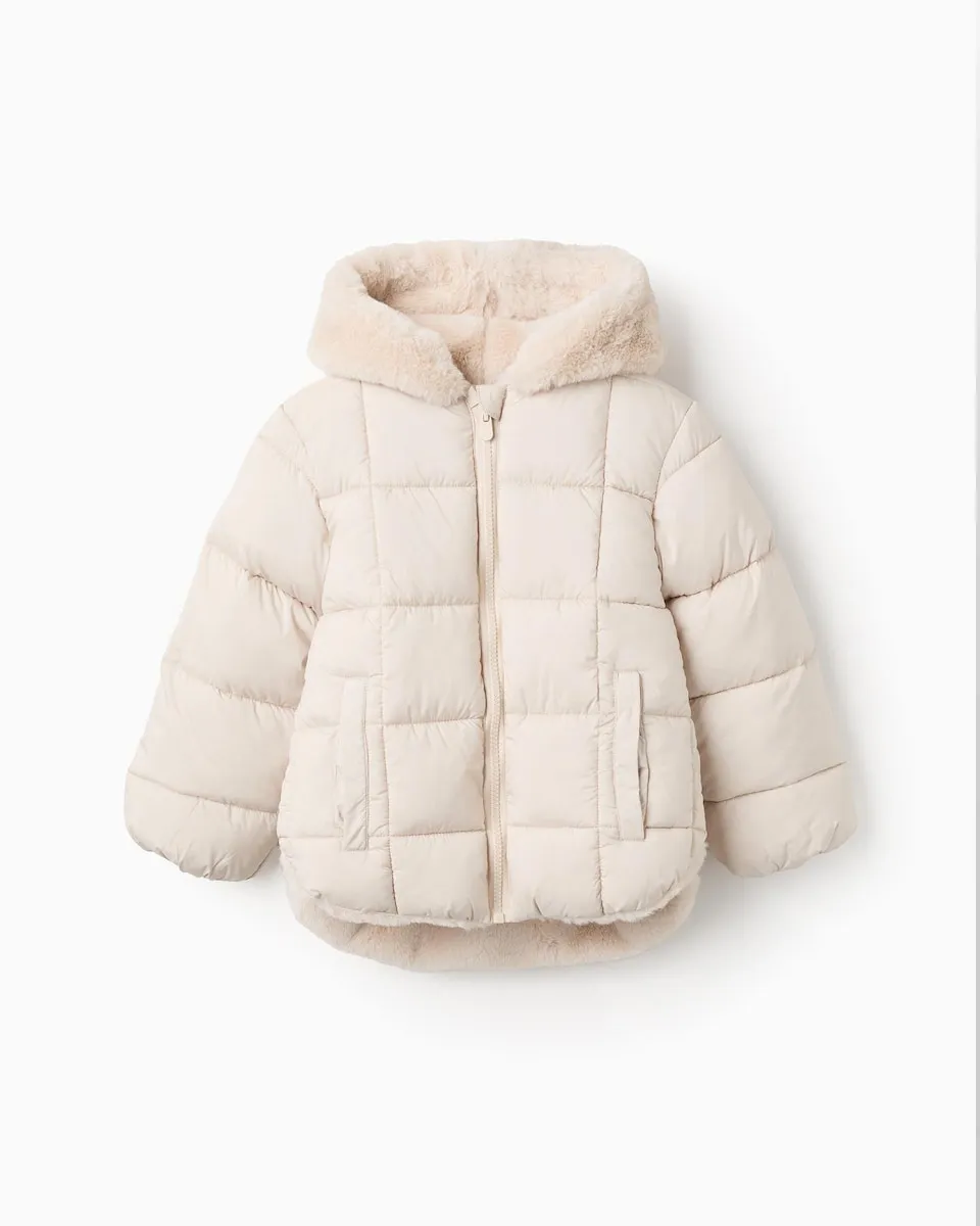 

Утепленная детская куртка с капюшоном и мягкой подкладкой Zippy, светло-серый