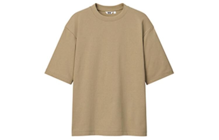 

Uniqlo Футболка унисекс, цвет dark beige