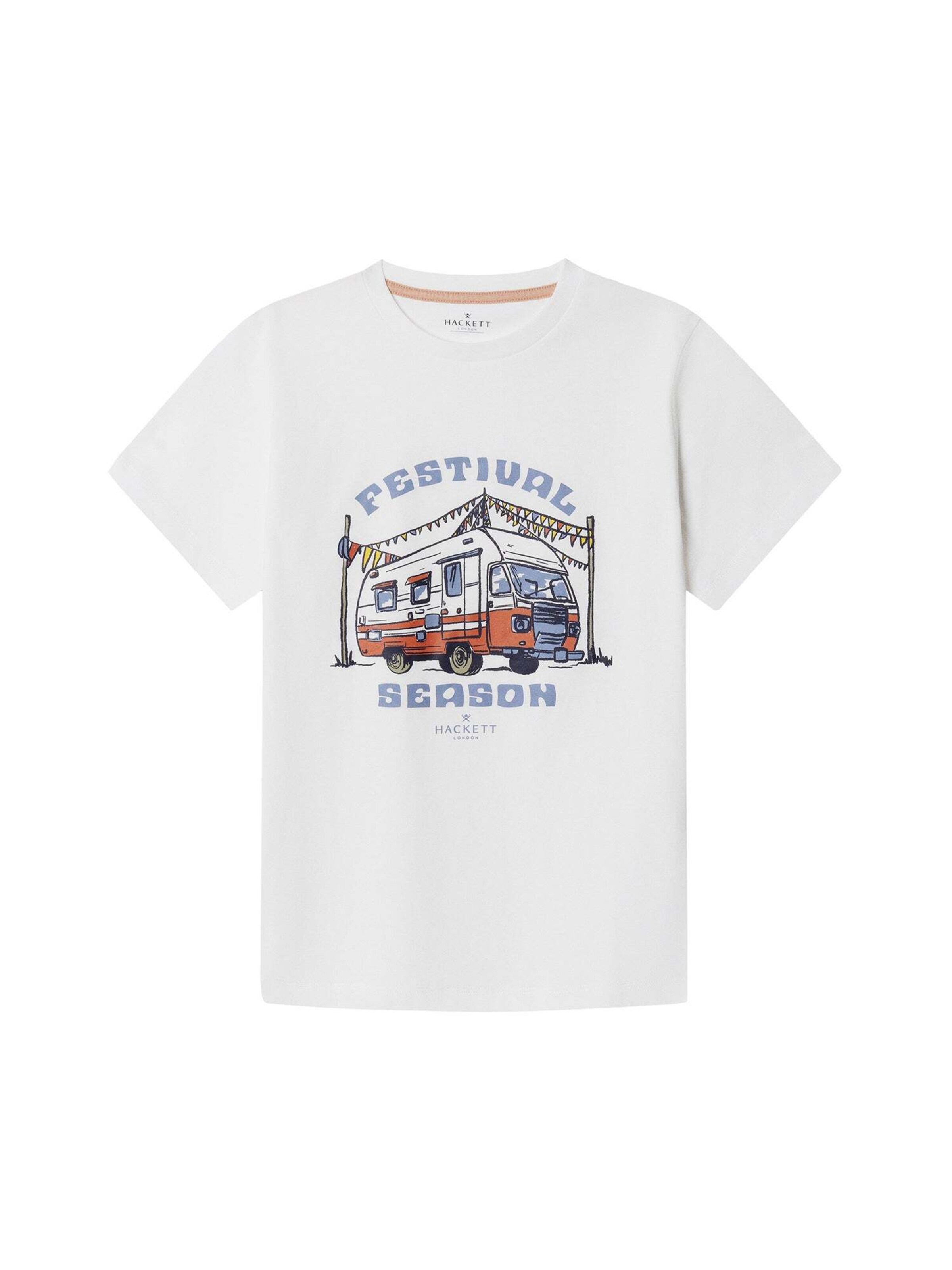 

Hackett London Футболка 'Festival Camper' в белом цвете