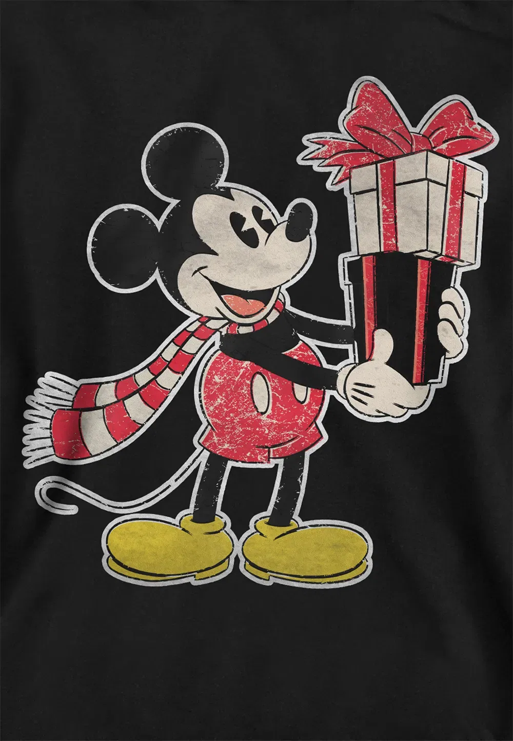 Детский худи Disney Mickey Mouse Christmas, черный, черный — фото 2