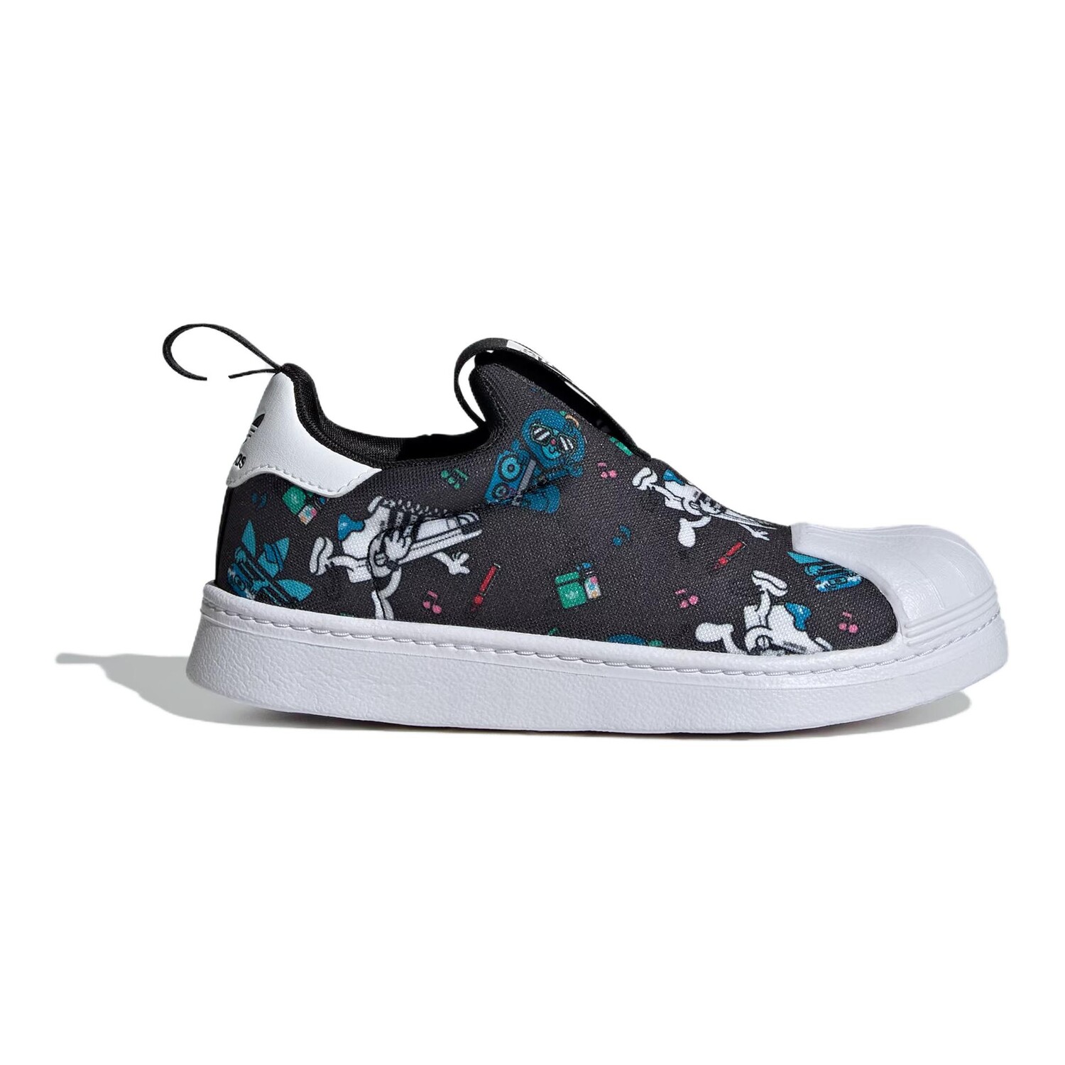 Кроссовки adidas originals SUPERSTAR 360 Kids Lifestyle Shoes Kids Low-top Black/white/blue, белый — фото 2