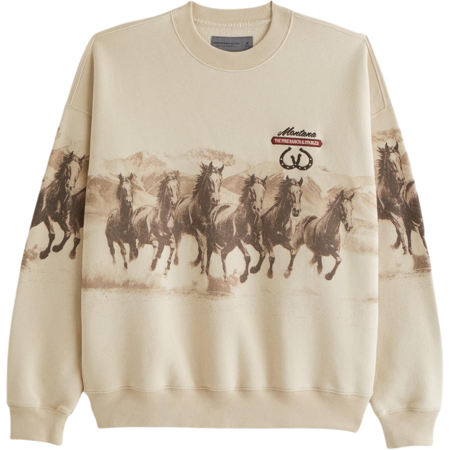 

Свитшот мужской Abercrombie＆Fitch, светлый хаки
