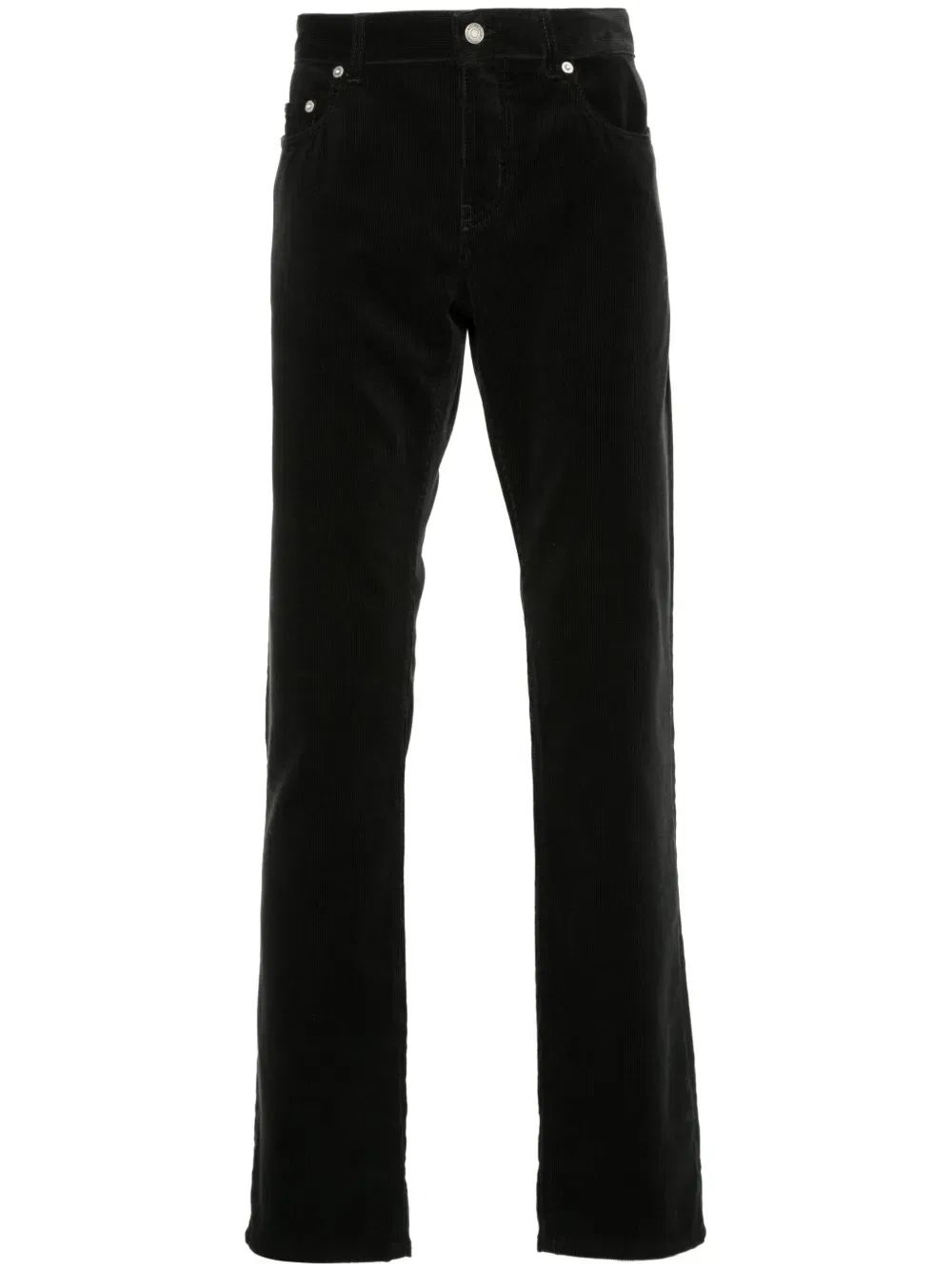 Узкие вельветовые брюки Saint Laurent, черный