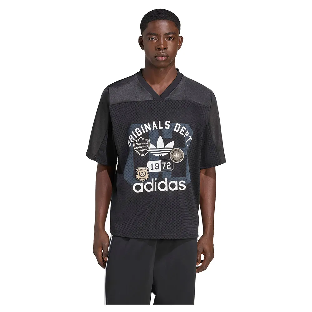 

Футболка с коротким рукавом adidas Originals Dept Graphic Mesh Jersey, черный