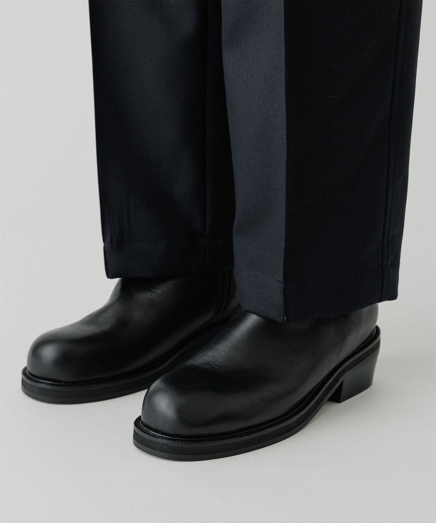 Ботинки из телячьей кожи с боковой молнией Adam Et Rope' Homme, Black (01)