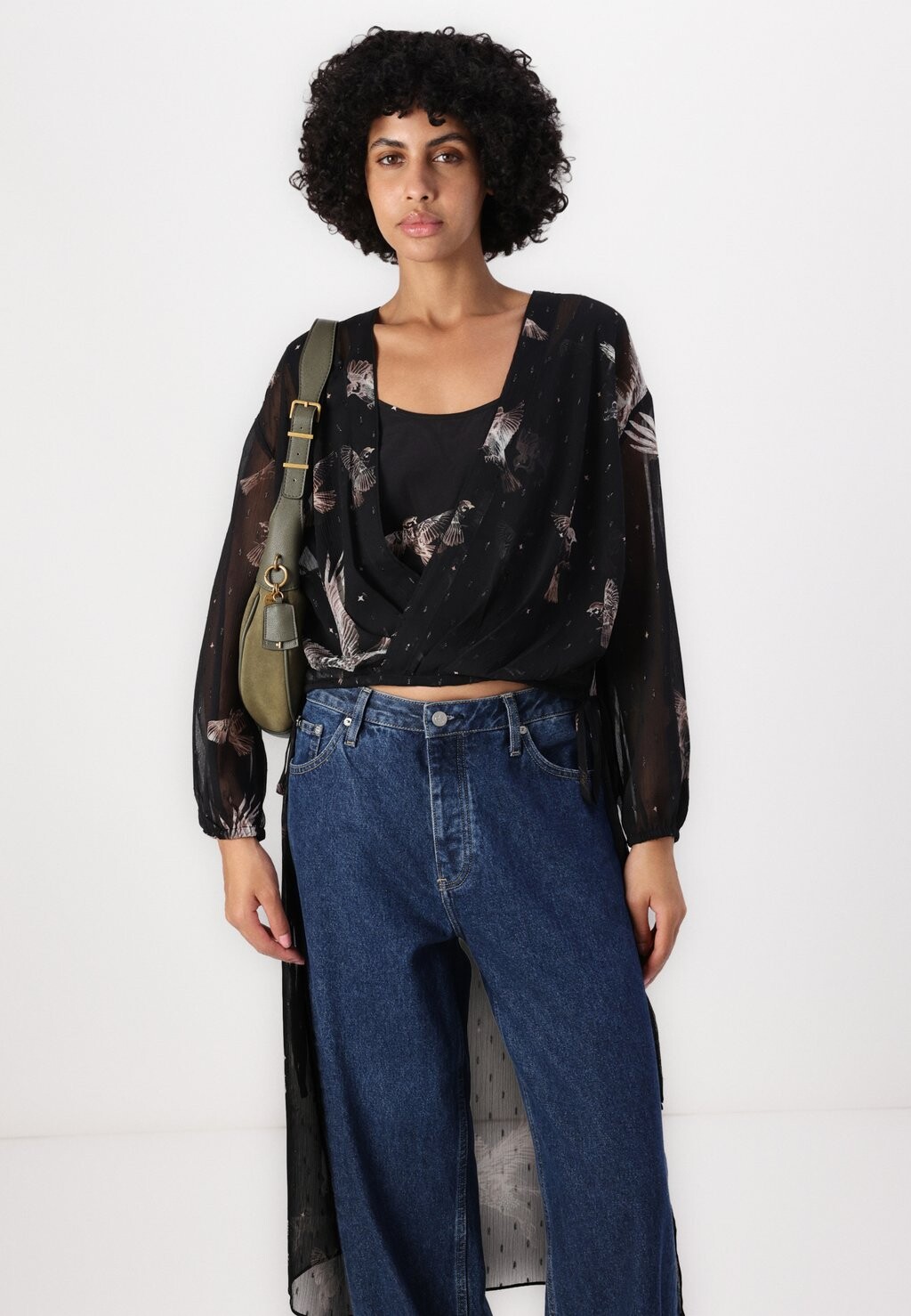 

Топ с длинными рукавами AVALA AllSaints, черный