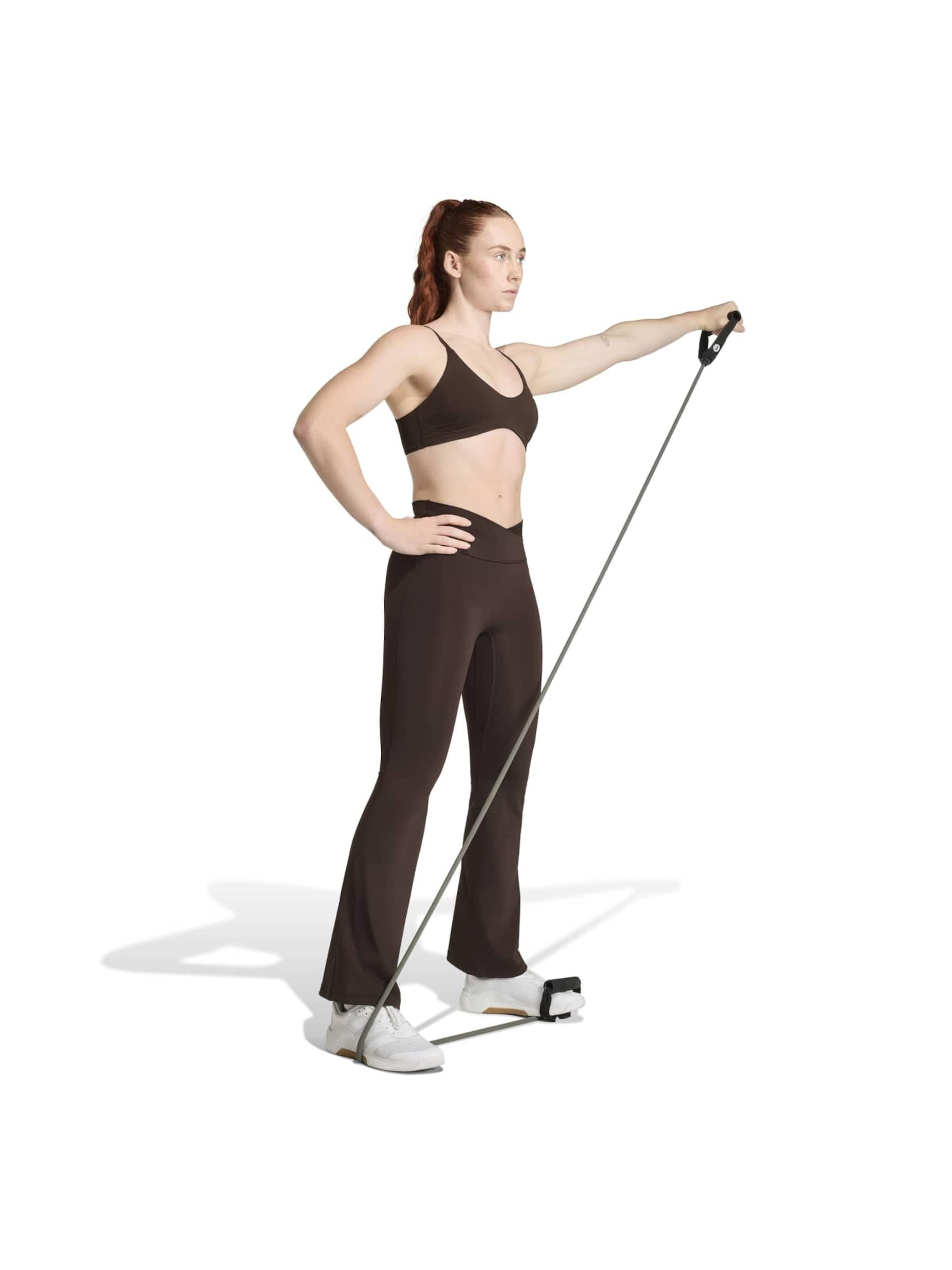 Adidas Performance Узкие спортивные штаны 'Studio All Me' в цвете Chocolate — фото 4
