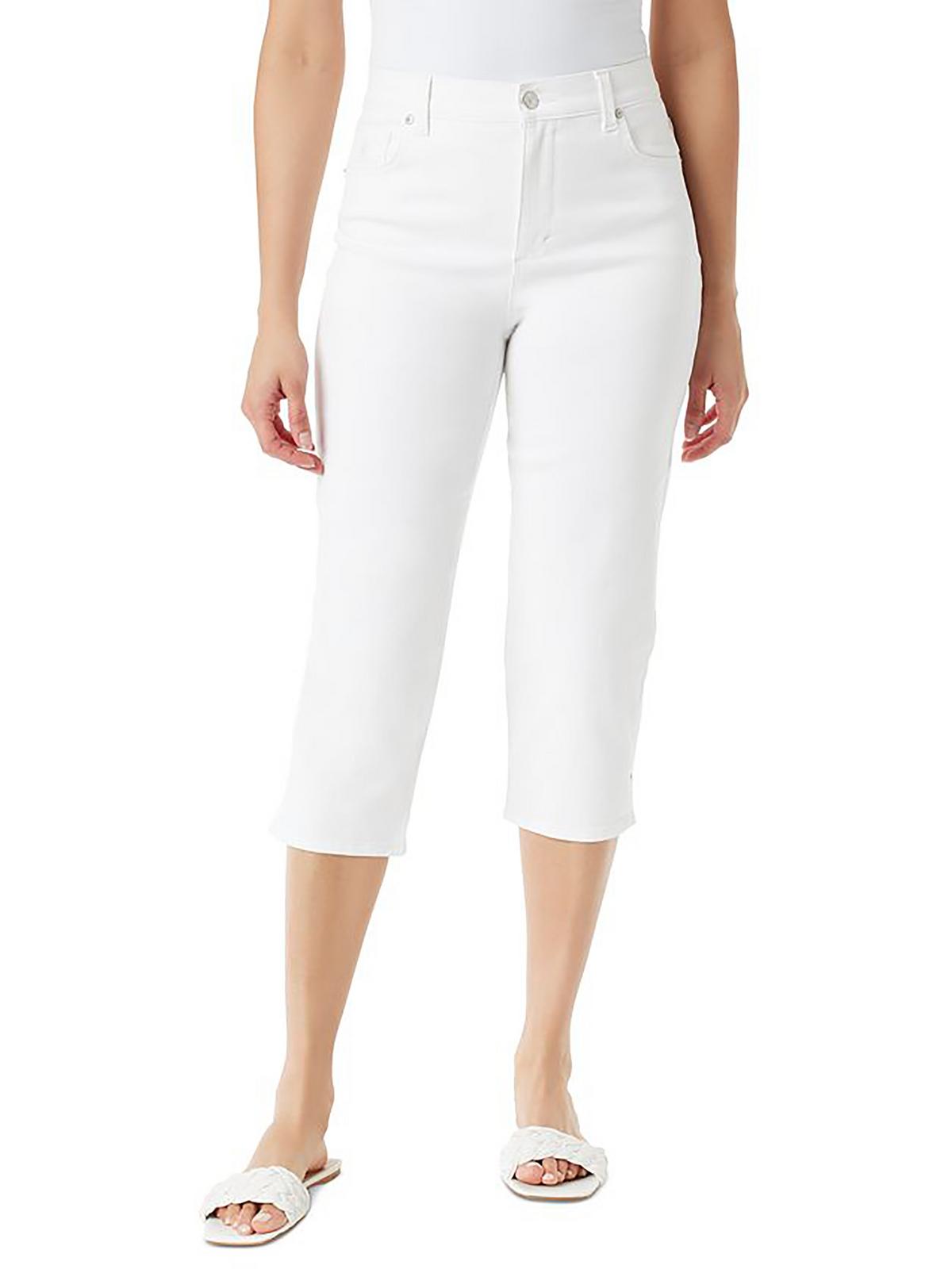 

Женские джинсы-капри Amanda с высокой посадкой и прямыми штанинами Gloria Vanderbilt, белый