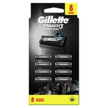 

Gillette Mach3 Charcoal, Сменные лезвия для бритв, 8 шт Gilette