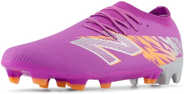 

Футбольные бутсы New Balance Unisex-Adult Furon Team Fg V8, Passion Fruit/Hot Mango/Metallic Silver