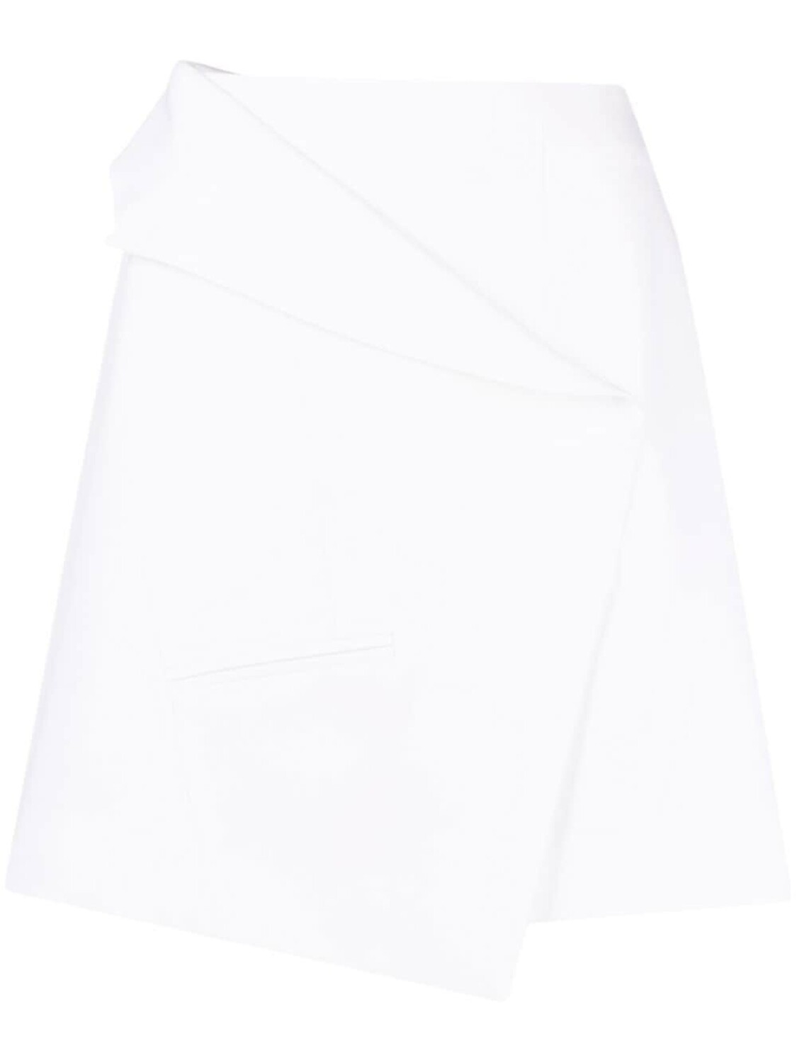 

Alexander McQueen мини-юбка асимметричного кроя, нейтральный цвет