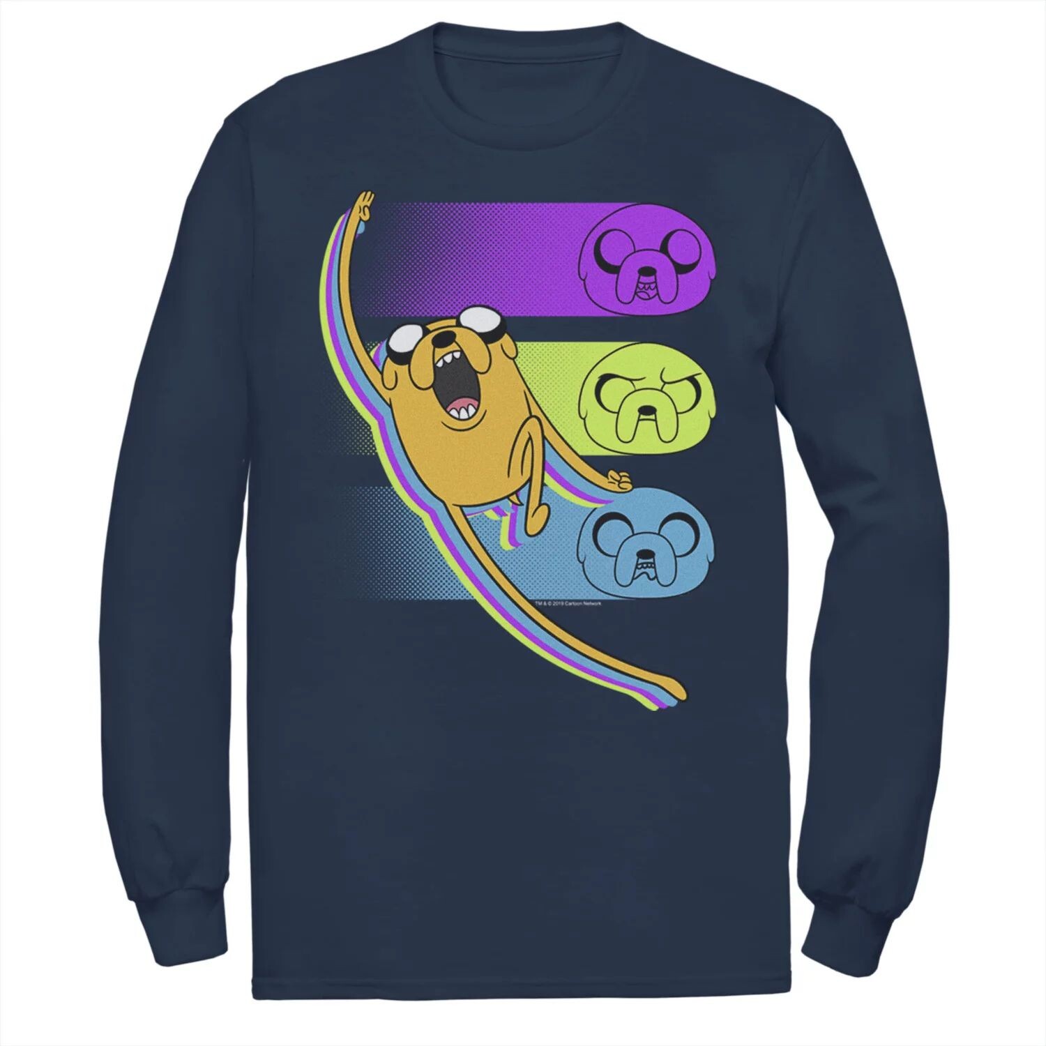 

Мужская футболка Cartoon Network Adventure Time Jake Emotions Licensed Character