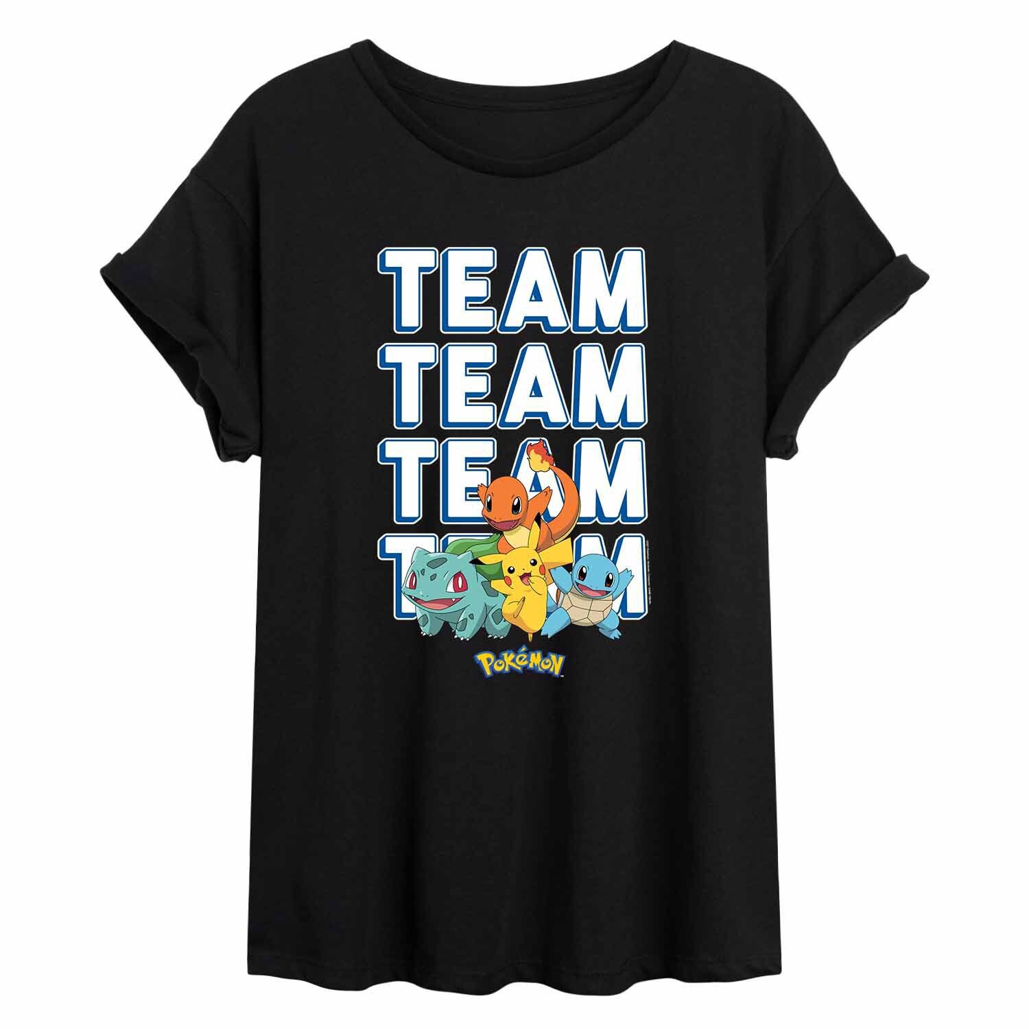 

Идеальная струящаяся футболка Pokémon Team для юниоров Licensed Character