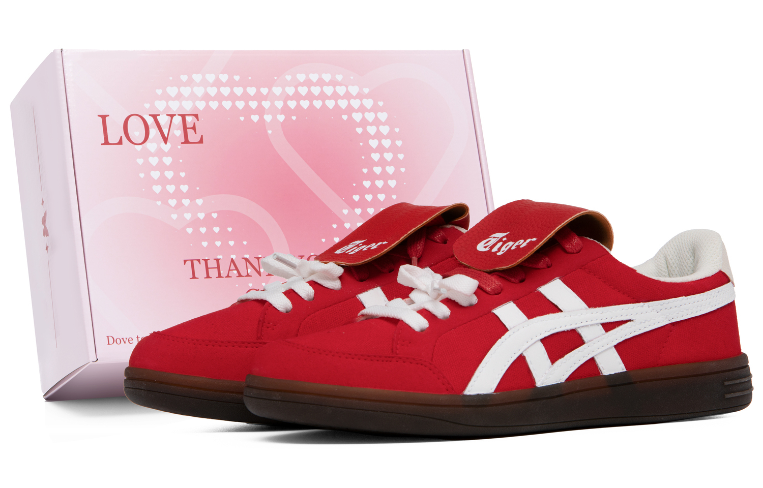 

Onitsuka Tiger Advanti противоскользящие лоу-топ скейтерские кроссовки унисекс красно-белые, цвет Red