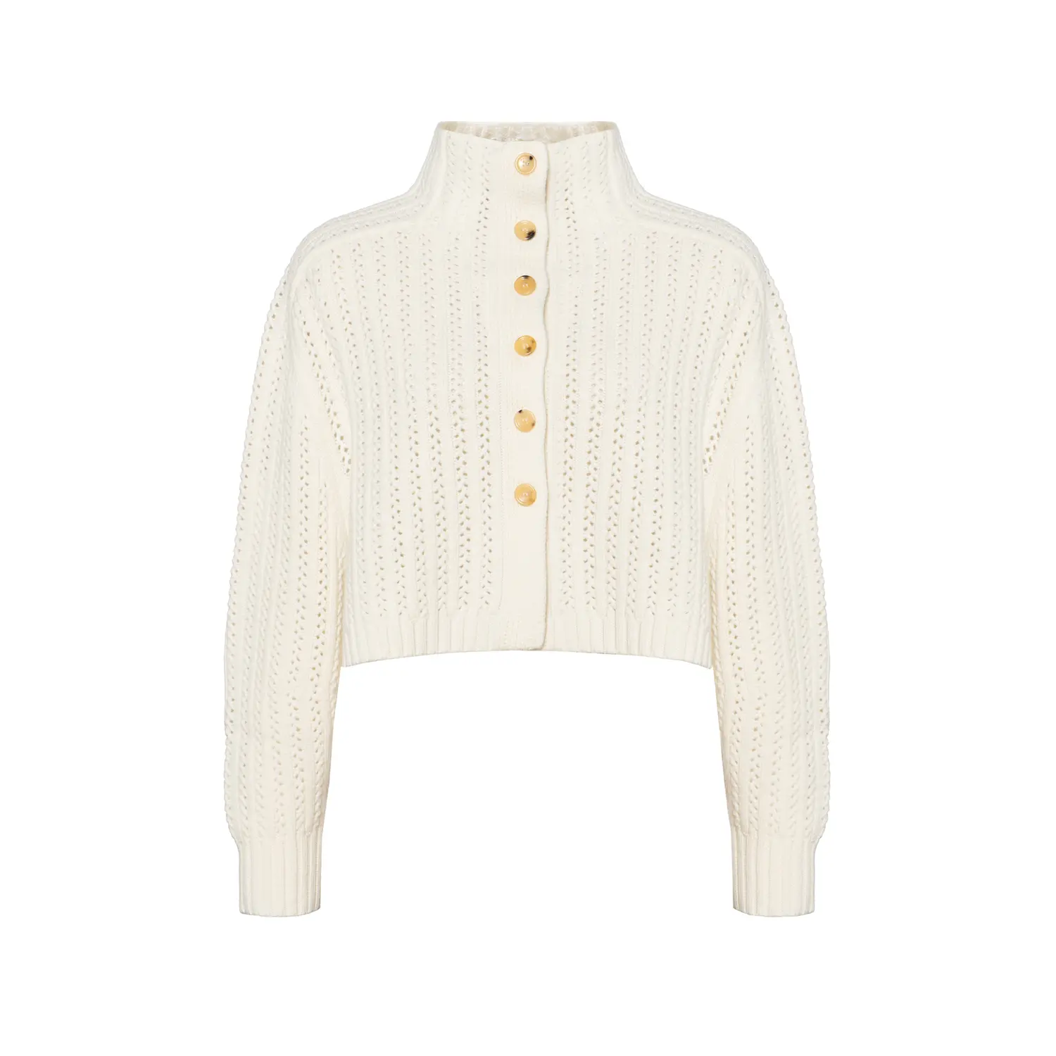 

Max Mara Hodeida Кардиган с высоким воротником укороченный MaxMara, Экрю