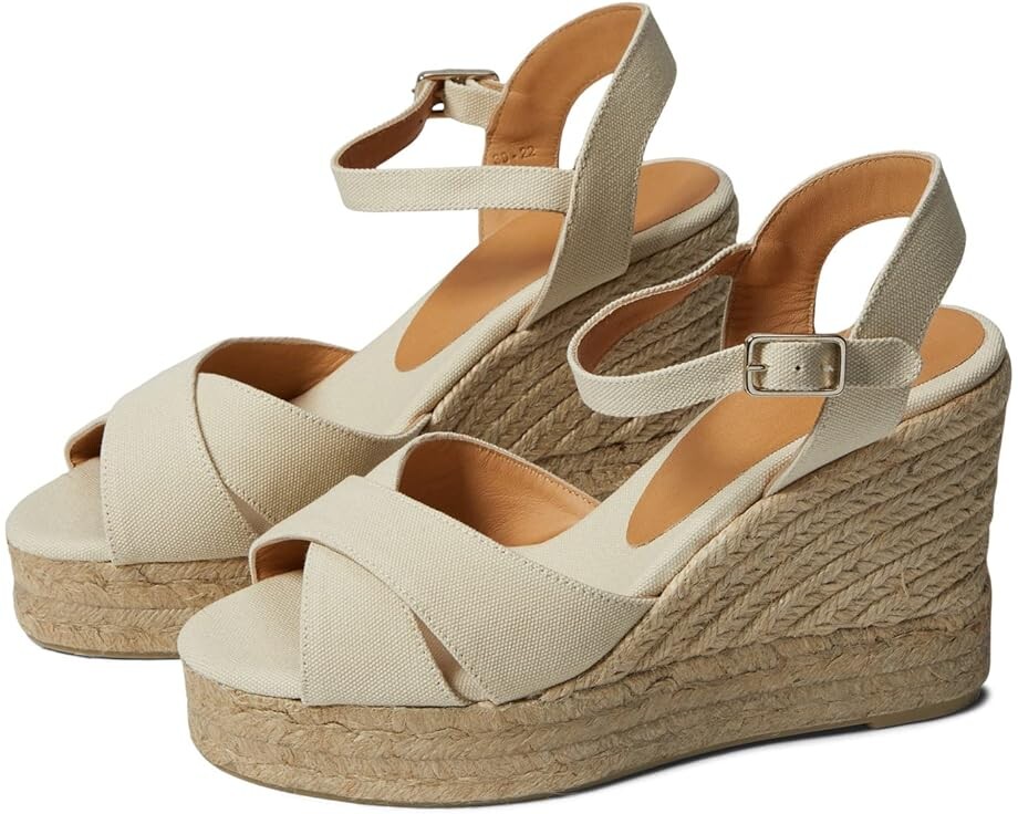 

Туфли CASTANER Blaudell 80 Wedge Espadrille, слоновая кость