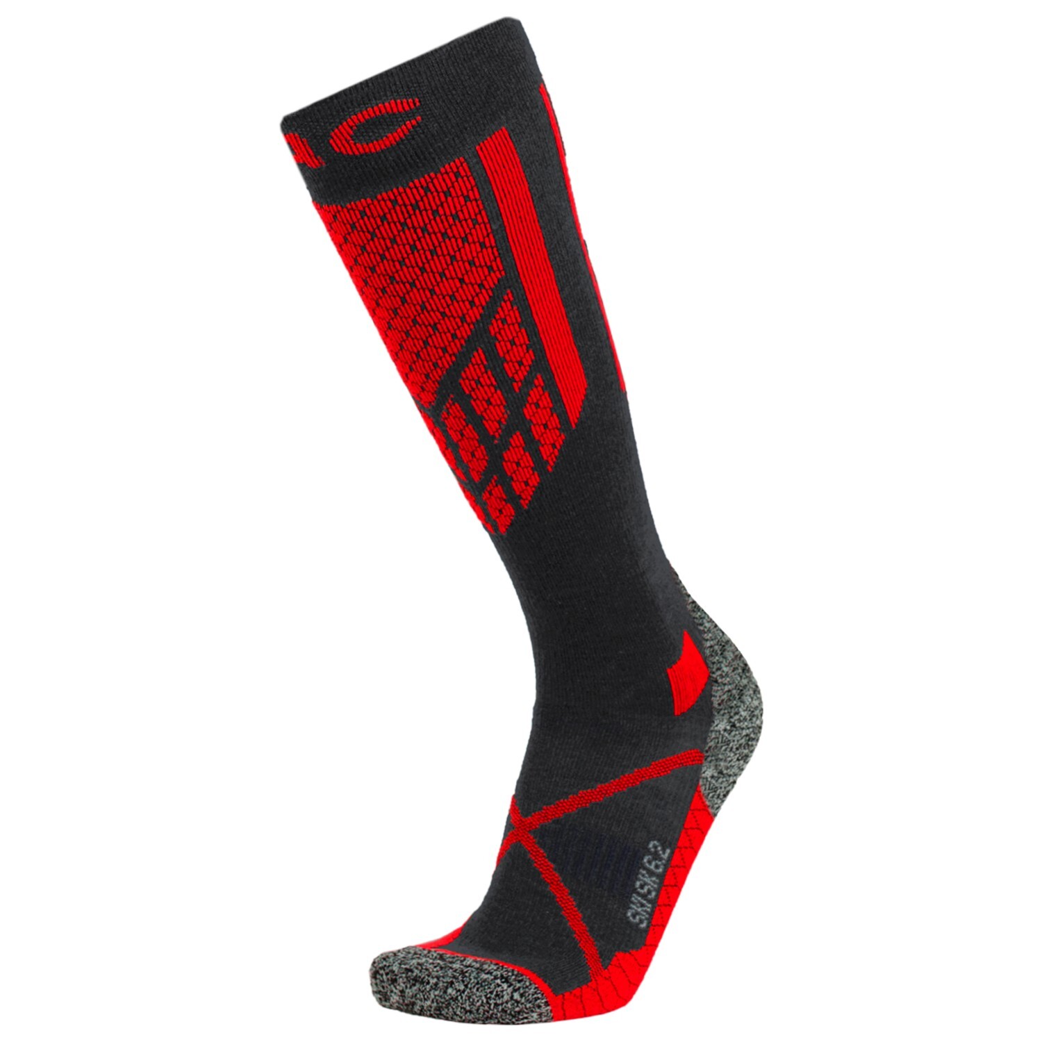 

Лыжные носки P.A.C. SK 6.2 Merino Technical Pro, цвет Anthracite/Red