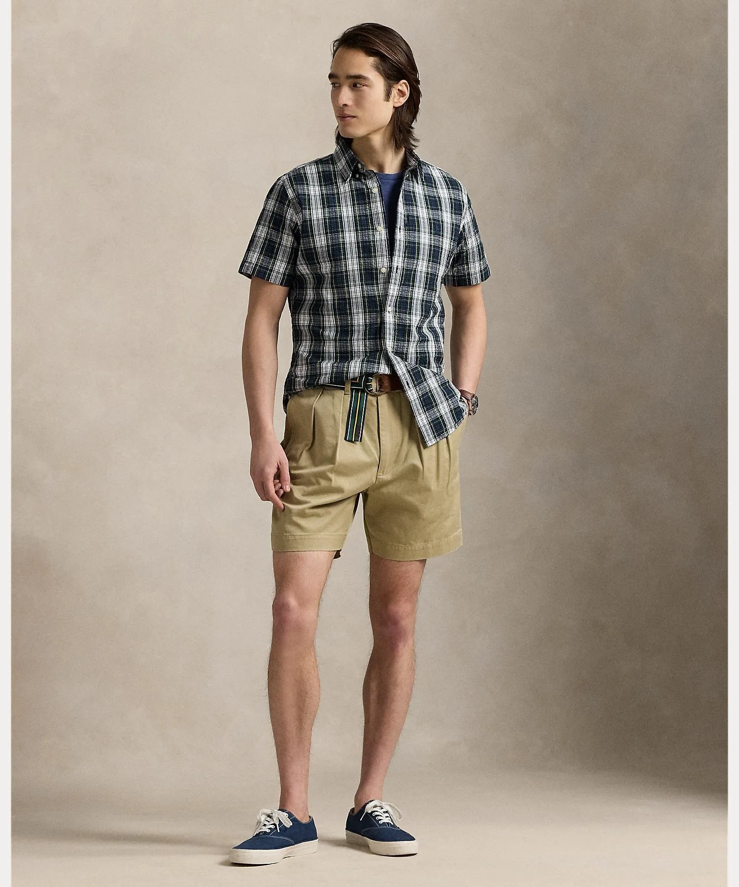 Классическая клетчатая рубашка из жатой ткани Polo Ralph Lauren, 999 Multicolor — фото 3