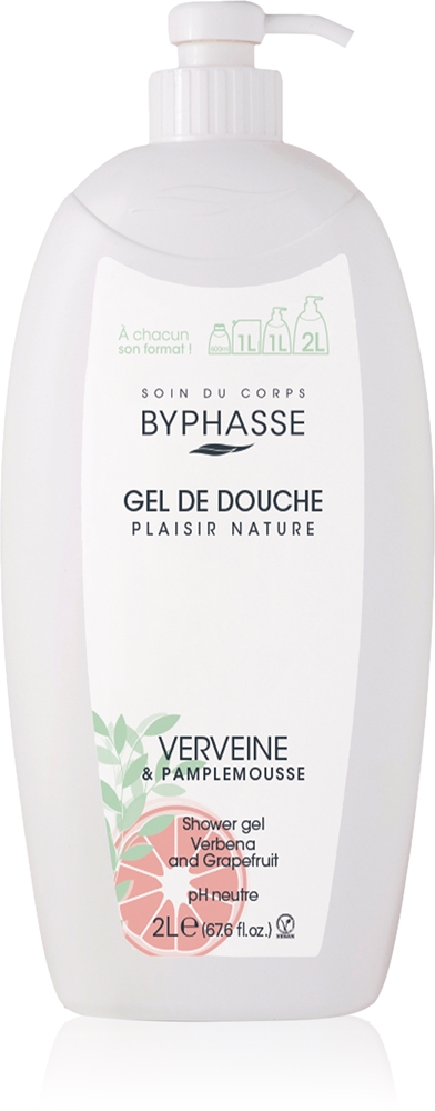

Гель для душа «Вербена и грейпфрут» Byphasse, 2000 мл