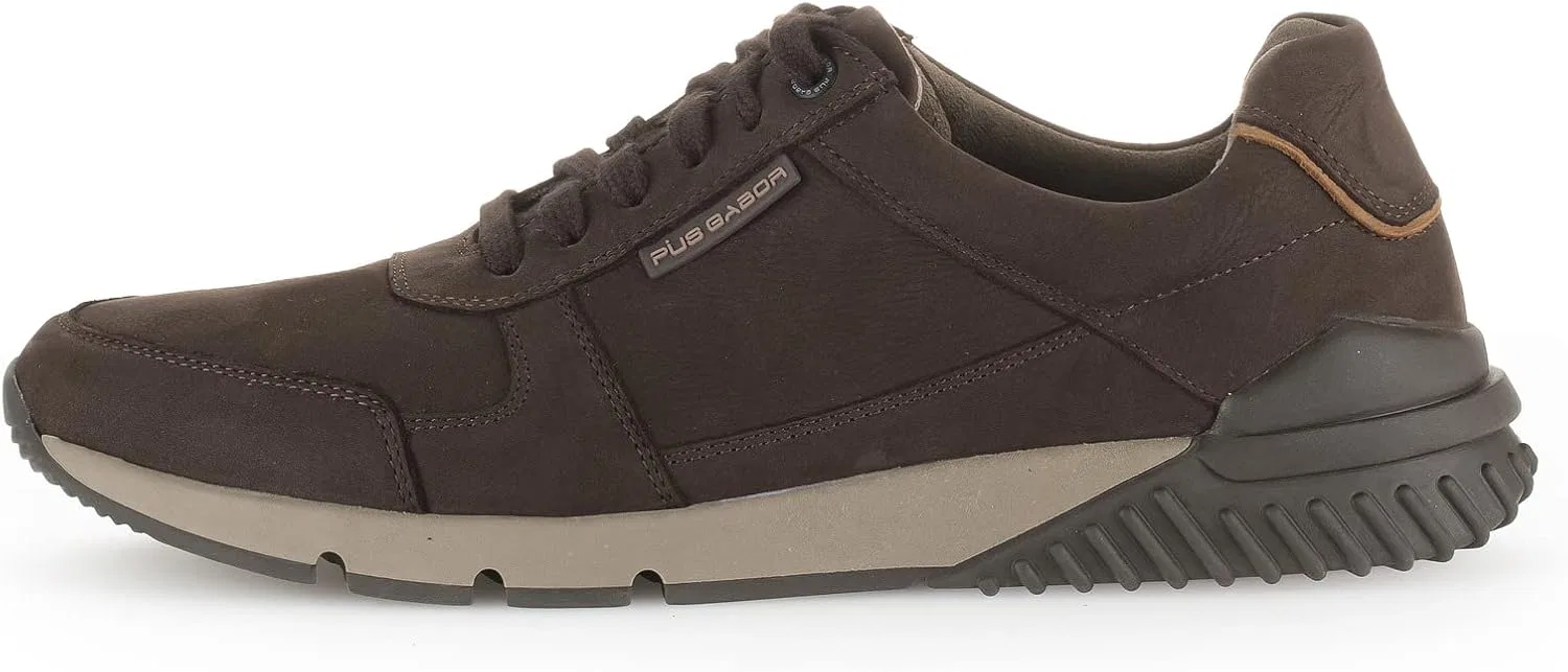 Мужские низкие кроссовки Pius Gabor, низкие туфли, сменная стелька, подошва Superflex, Mocha Brown — фото 2