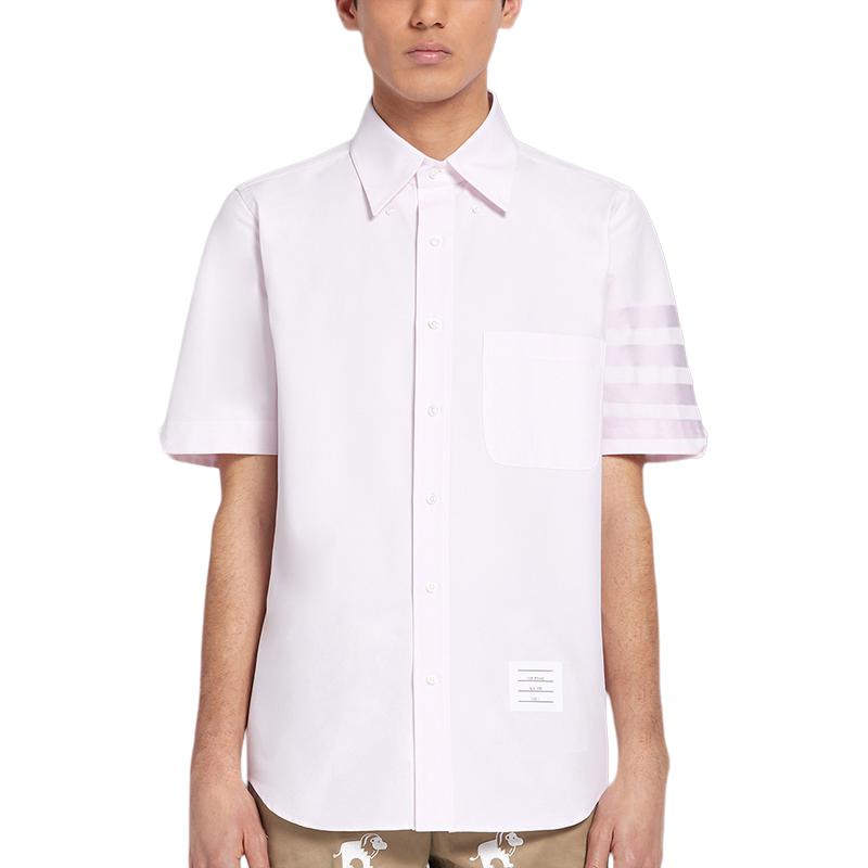 

THOM BROWNE Мужская рубашка светло-розового цвета