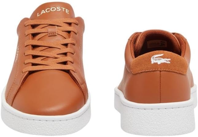 Мужские кроссовки Lacoste Courtderby, белый/коричневый — фото 2