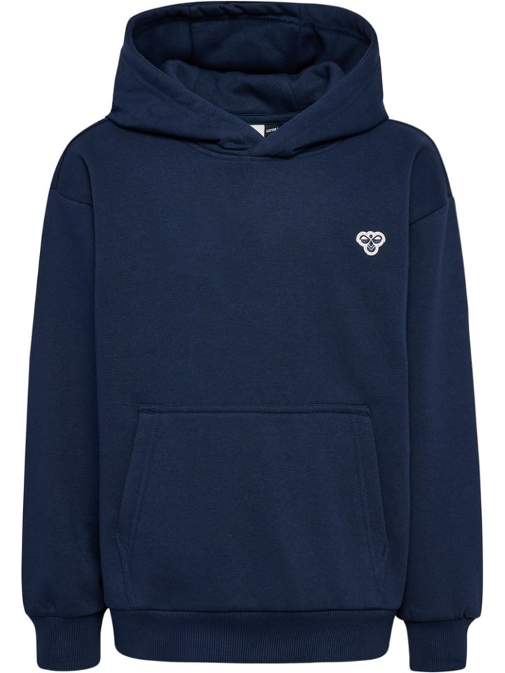 

Детская толстовка с капюшоном "Loose Hoodie Bee" синего цвета Hummel