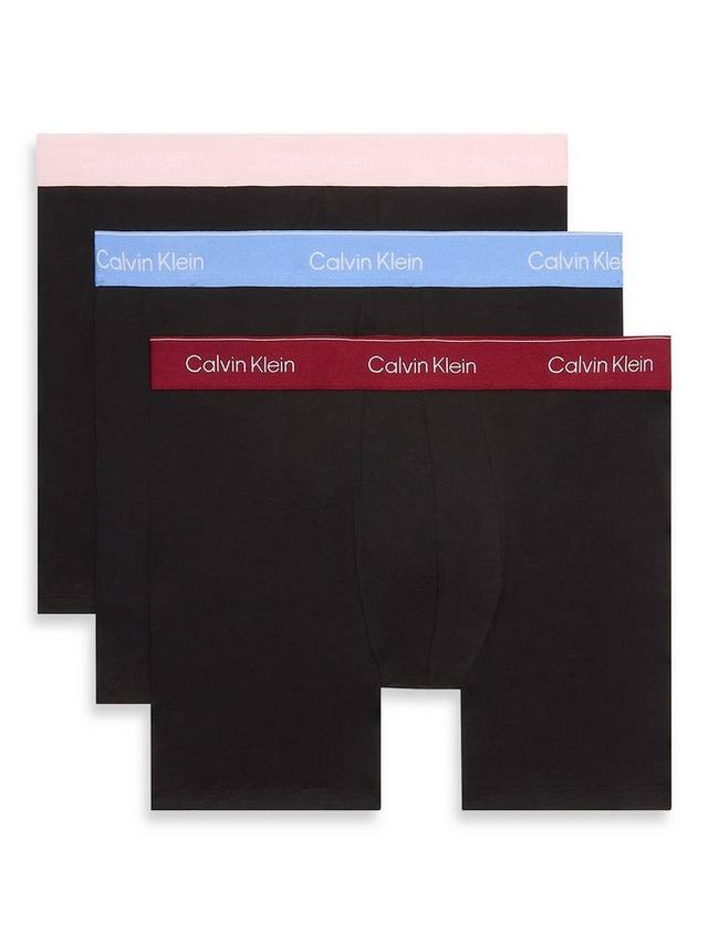 

Эластичные боксеры из хлопка Calvin Klein, Pack of 3, Black/Multi