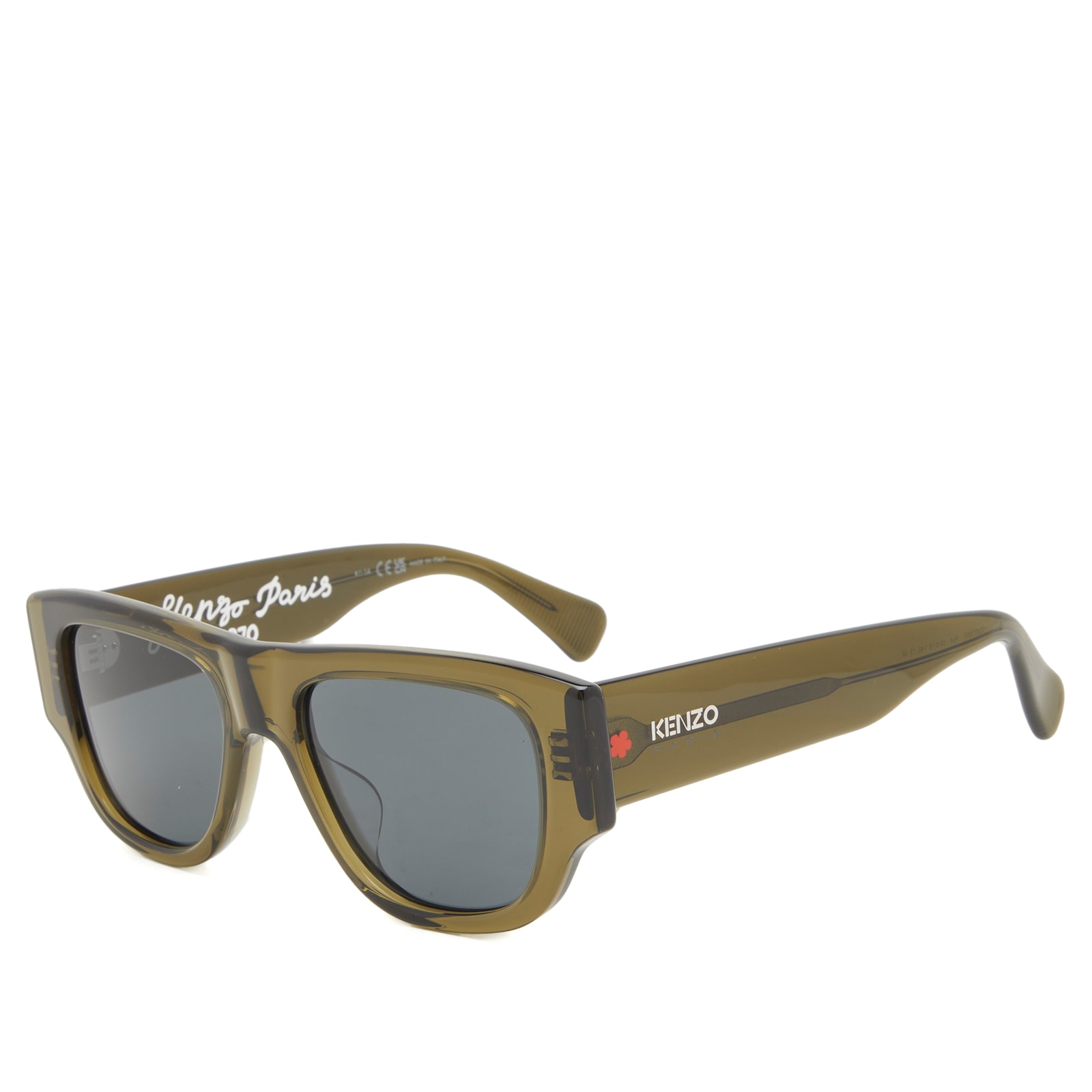 

Солнцезащитные очки Kenzo Kz40185U Sunglasses, цвет Shiny Dark Green & Smoke