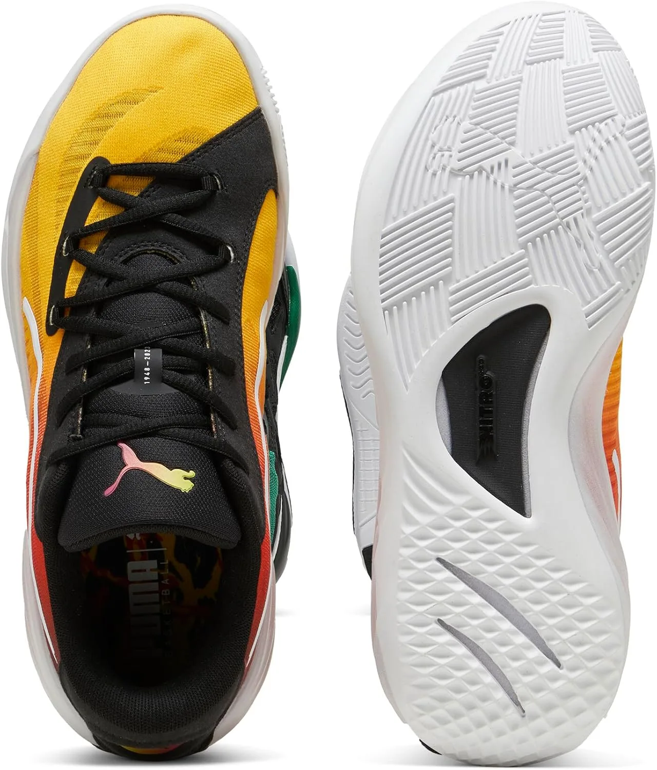 Мужские кроссовки PUMA All-Pro Nitro Showtime, желтый/фиолетовый — фото 3