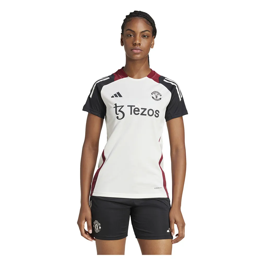 

Футболка с коротким рукавом adidas Manchester United 24/25 Tiro training Woman, белый